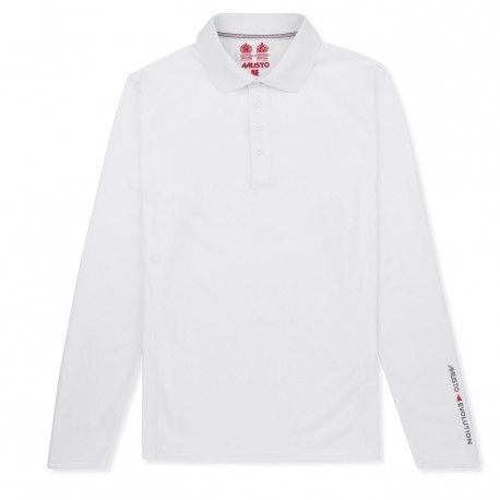 Musto Polo Evolution Uv Manches Longues Blanc Manches Longues Vetements Homme Le Polo