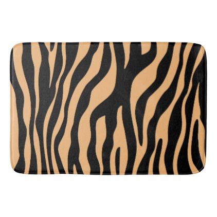 Custom Color Zebra Animal Print Bathroom Decor Bath Mat Zazzle