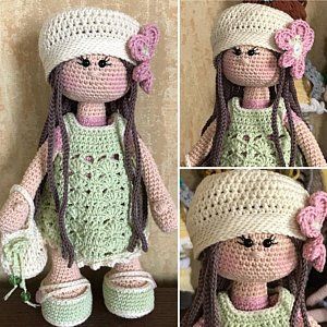 Crochet Pattern For Doll Lilly Deutsch English French