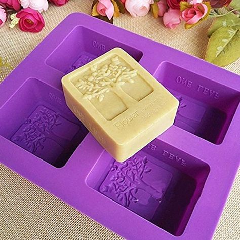 libelyef Moule rectangulaire en Silicone pour Bougie