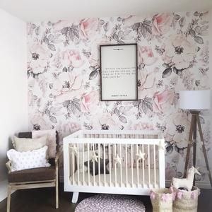 Shabby Roses Vintage Wallpaper Removable Wallpaper Etsy Vintage Wallpaper Floral Wallpaper Nursery Wallpaper