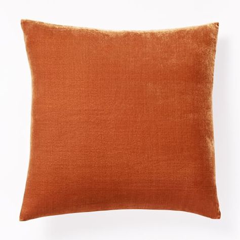 Pillow Cover Persimmon | west elm Putty Paint Stripe Throw Pillow