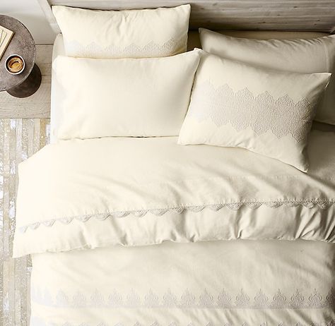 Pin on Housing: Short Term Pin on Embroidered duvet cover