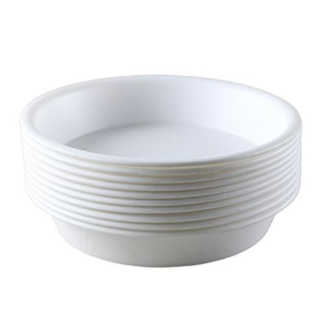 Truedays Flower Plant Container Pot Saucer Trays Pallet,10-Pack,6-Inches,Coffee