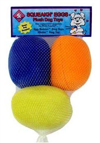 Outward Hound Plush Puppies Egg Babies 3 Refill Eggs Dog Toys
