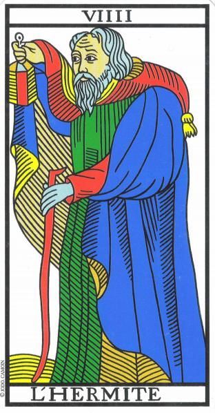 El Ermitaño Tarot De Marsella 9 Tarot Jodorowsky Tarot Marsella Tarot Cartas Marsella
