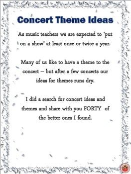 concert theme ideas teacherspayteachers com concert teachers music teacher