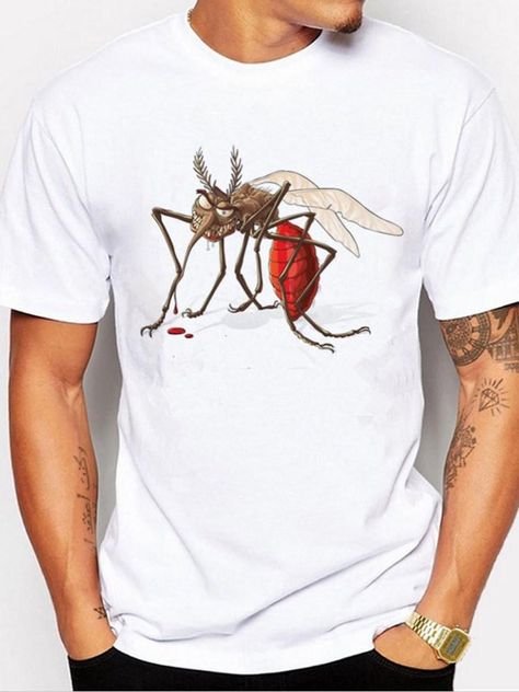 Animal Print Casual Slim Short Sleeve Men's T-shirt in 2019 | Men's