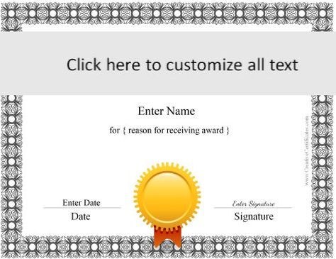 free certificate templates online
