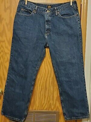 Lee Jeans Mens Siz 38 X 29 Relaxed Fit Straight Leg Lee Jeans Mens Mens Jeans Mens Denim Short