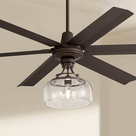 60 Turbina Max Bronze Clear Glass Led Ceiling Fan 69y95 Lamps Plus Bronze Clear Glass Led Ceiling Fan, Clear Glass Ceiling Fan Light Kit