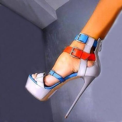Amazon com FOWT Peep Toe Lace Up High Stiletto Multi Colored Amazon com FOWT Peep Toe Lace Up High Stiletto Multi Colored