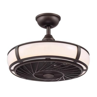 Home Decorators Collection Tuilene 21 In Integrated Led Titanium Ceiling Fan With Light And Remote Control Ak83 Tm The Depot 2021 Black Ceiling Fan With Light, Bronze Ceiling Fan With Light And Remote
