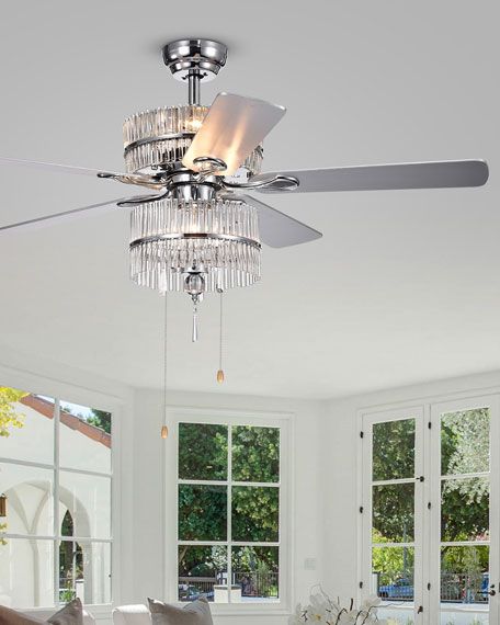 Crystal Baguette Chandelier Ceiling Fan Crystal Baguette Chandelier Ceiling Fan, Horchow Crystal Ceiling Fans