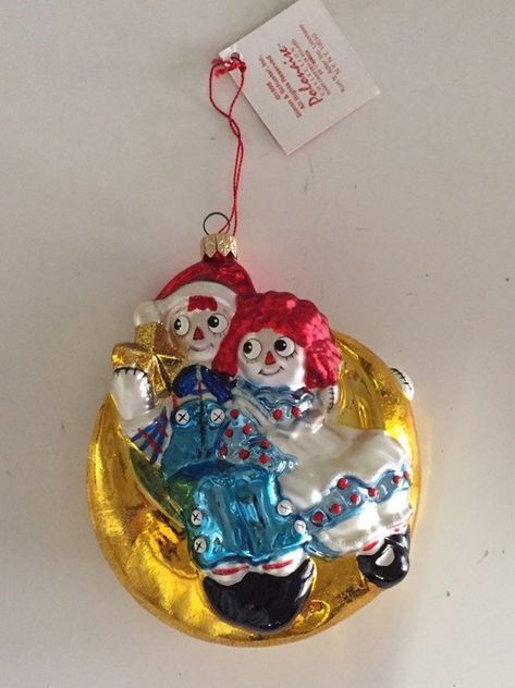 Raggedy AnnAndy Papier-M\u00e2ch\u00e9 Ornaments