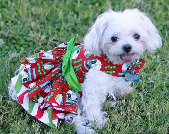 Items Similar To Dog Harness Dress Custom Made For Spring And