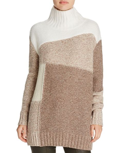 NEW BLOOMINGDALES PALE GRAY TONAL STRIPED CHUNKY KNIT PULLOVER SWEATER SIZE XL