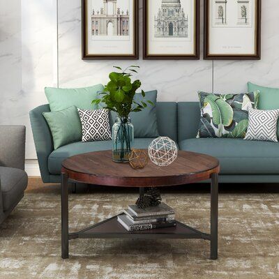 Williston Forge Meadville 3 Legs Coffee Table With Storage Round Wood Round Wood Coffee Table, 3 Legs Round Coffee Table With Storage