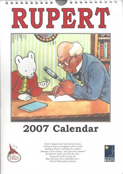 Rupert 2007 Calendar Bound Book Calendar Books Rupert 2007 Calendar Bound Book Calendar Books