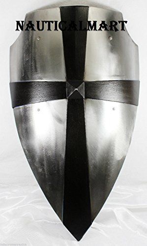 Shield Hand Forged Gothic Layered Steel Cross Shield Medieval Battle Armor
