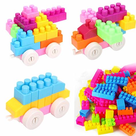 144Pcs Plastic Building Blocks Puzzle Bricks Baby Kids Educational Toy Gifts