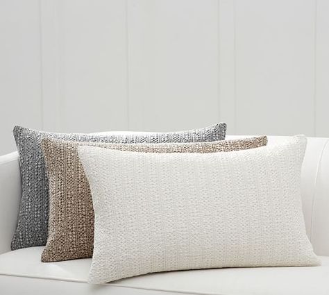 Honeycomb Lumbar Pillow Cover, 16X26 pottery barn pillow cover (16x26) | eBay