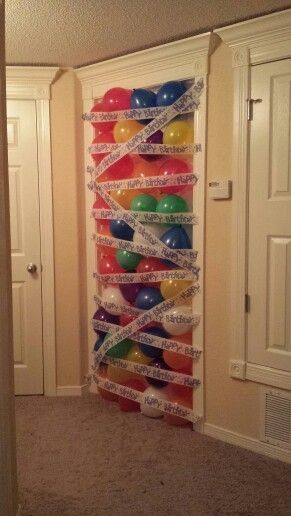 Easy DIY Christmas Gifts for Kids on a Budget - Balloon Avalanche 13th Birthday Parties, Diy Birthday Gifts, Birthday Fun, Birthday Decorations, Bday, Birthday Door, 10th Birthday, Valentine Decorations, 13th Birthday Party Ideas For Girls