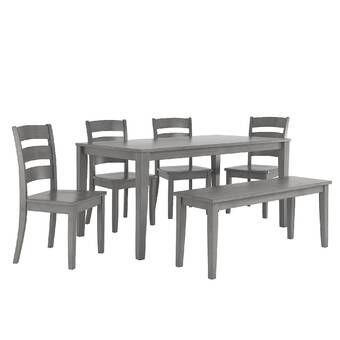 Bailee 6 Piece Solid Wood Dining Set Reviews Joss Main Dining Furniture Sets Solid Wood Dining Set Dining Room Sets