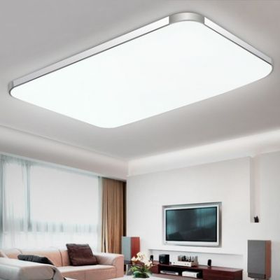 Aluminum Rectangle Flush Mount Light Contemporary Led Ceiling In Silver For Foyer Kitchen Lights Kitchens Lighting Fixtures - Flush Led Kitchen Ceiling Lights Aluminum Rectangle Flush Mount Light Contemporary Led Ceiling In Silver For Foyer Kitchen Lights Kitchens Lighting Fixtures - Flush Led Kitchen Ceiling Lights