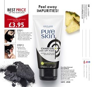 Oriflame Catalogue Oriflame Cosmetics Charcoal Peel Off Mask Beauty Skin Care Peel Off Mask