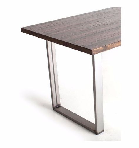 Details About Raw Steel Matte Table Legs Satin Pair Satin Chrome Table Legs Fordesk Or Dining Clean Contemporary Lines With A Hint Of Feel