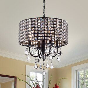 Albano 4 Light Unique Drum Pendant | Drum chandelier Albano 4 Light Unique Drum Pendant | Drum chandelier