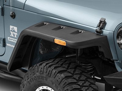 Bushwacker Flat Style Fender Flares For 87 95 Jeep Wrangler Yj