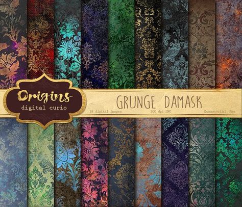 Blue Scrapbooking Papers Vintage Wood Texture Scrapbook Paper Digital Paper Digital Download Printable Collage 2708 8,5x11 Sheets