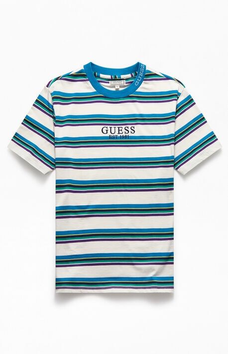 Guess Dylan Striped T Shirt At Pacsun Com Stripe Tshirt Shirts T Shirt