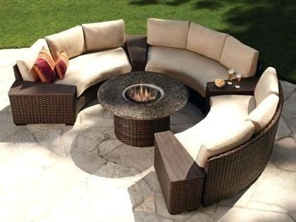 Sparkling Round Patio Furniture Set Photographs Elegant For Desig Outdoor Fire Pit Table Sparkling Round Patio Furniture Set, Sunpatio Outdoor Curved Sectional Sofa Cover