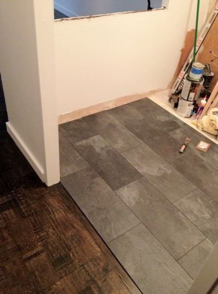 This White Bathroom Furniture Looks Great Alongside The Wooden Laminate Flooring By Fiona From Annan Cer Small Bathroom Diy Bathroom Design Bathrooms Remodel