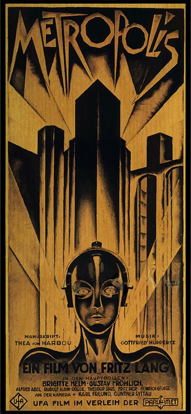 Metropolis German Movie Posters Classic Vintage Films