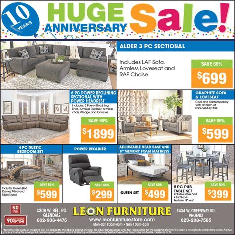 Leon Furniture Is Celebrating 10 Years Anniversary Here Are Huge Leon Furniture Is Celebrating 10 Years