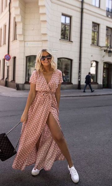 Sommer Mit Turnschuhen Maxikleid In 2019FashionDress bgY7yvf6