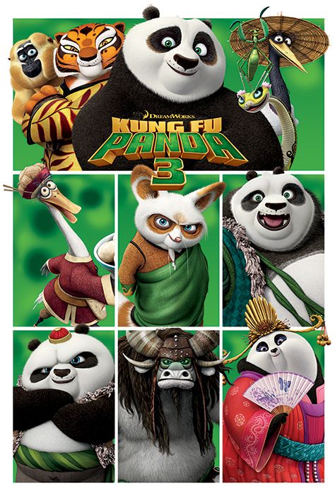 Kung Fu Panda 3 Maxi Poster Characters 568 Kung Fu Panda 3 Kung Fu Panda Kung Fu