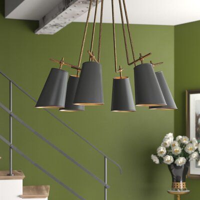 Charlotte 9 Light Chandelier, Smoke Charlotte 9 Light Chandelier, Smoke
