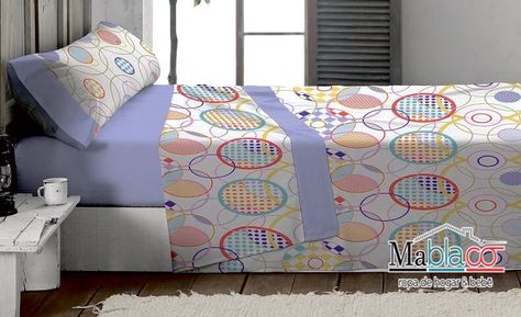 Juego de S/ábanas Franela Sakura Malva cama 90