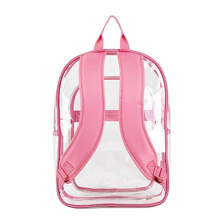 Clear backpack from pink discount