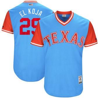Men S Texas Rangers Adrian Beltre El Koja Light Blue 2017 Players Weekend Jersey Texas Rangers Cycling Outfit Baseball Tee Shirts