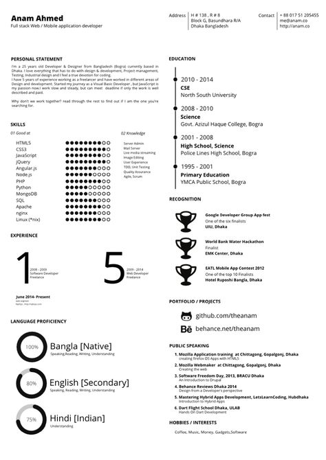 9 of the Best Free and Premium CV and Resume Website Templates - full stack developer resume 9 of the Best Free and Premium CV and Resume Website Templates - full stack developer resume