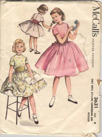 McCall's #4985 Fabric Sewing Pattern Girl's Dress Frock 3 Bodice Vintage 1 OR 4 McCall's #4985 Fabric Sewing Pattern Girl's Dress Frock 3 Bodice Vintage 1 OR 4