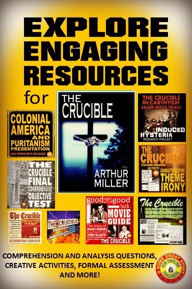 explore the many engaging activities for teaching the crucible explore the many engaging activities for teaching the crucible powerpoint introduction act questions formal assessment essay prompts and tests