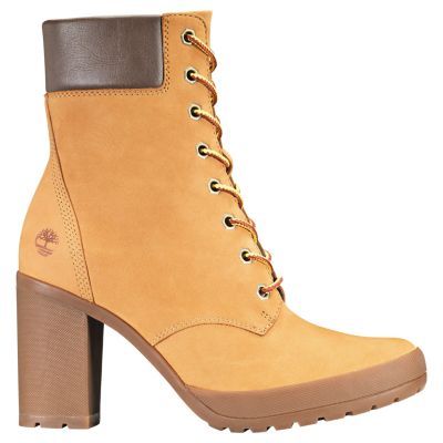 timberland chunky heel boots