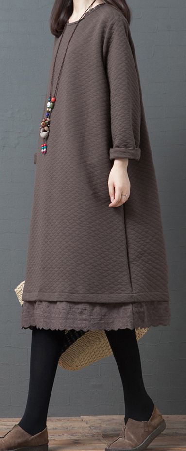 thick cotton dress